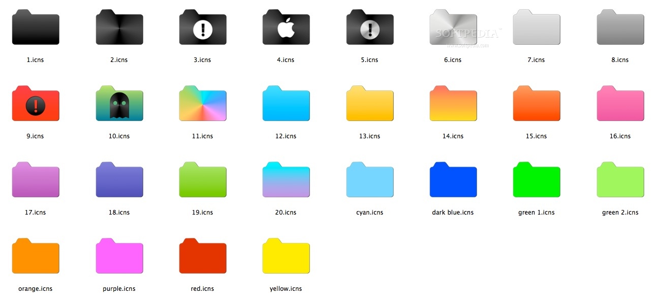 color folder icons for windows free download
